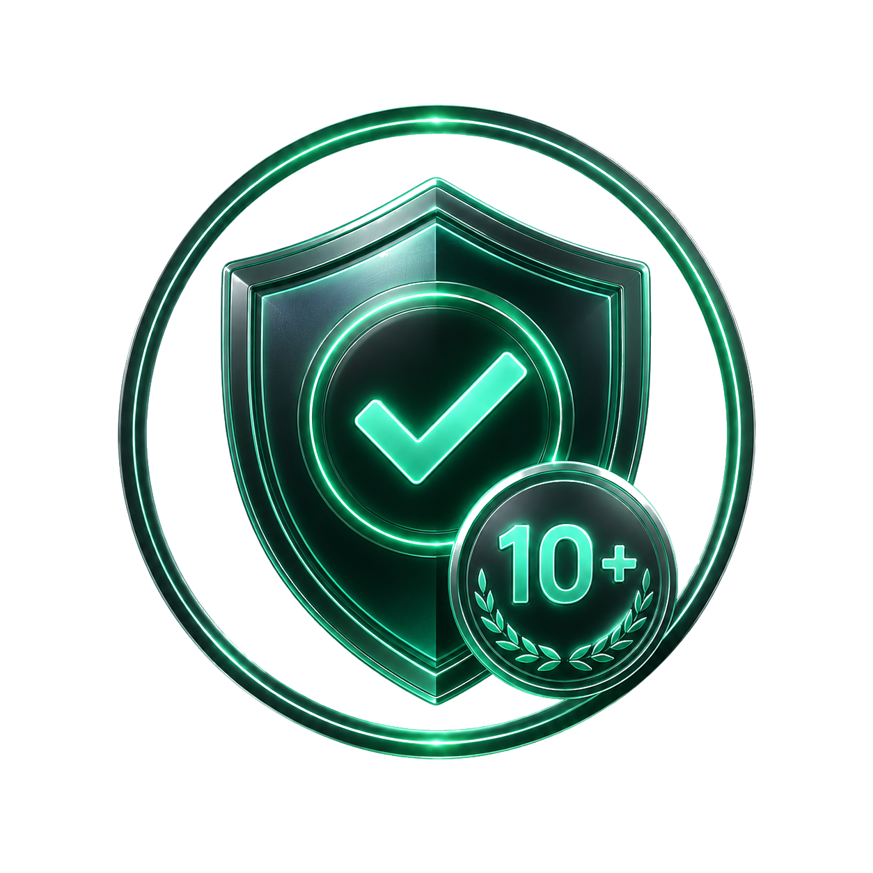 Trusted for 10 plus years badge
